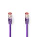 Nedis CCGL85221VT10 Netwerkkabel Violet 1 m Cat6 S/FTP Rond
