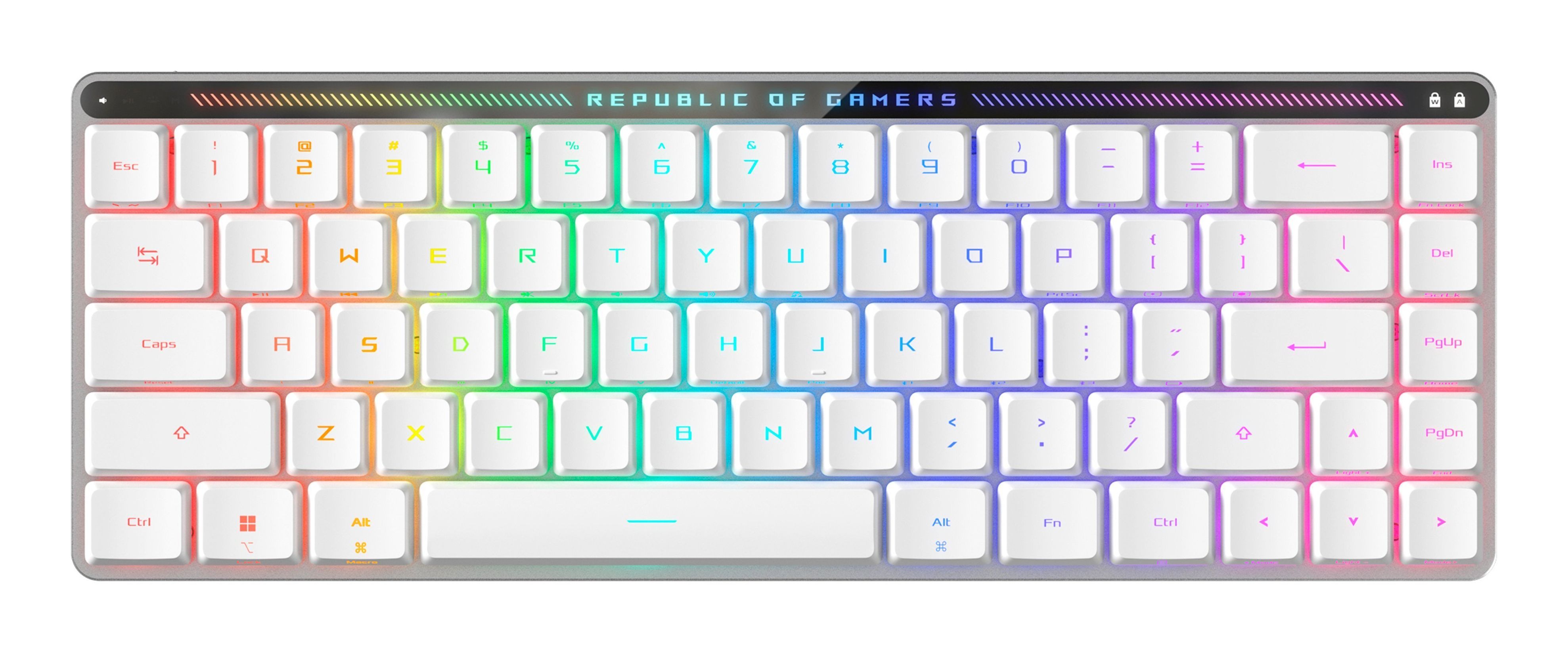 ASUS ROG Falchion RX Low Profile White Gaming Keyboard - QWERTY US - Wireless