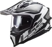 LS2 MX701 Explorer Alter Matt Zwart Wit ECE 22.06 Adventure Helm - Helm