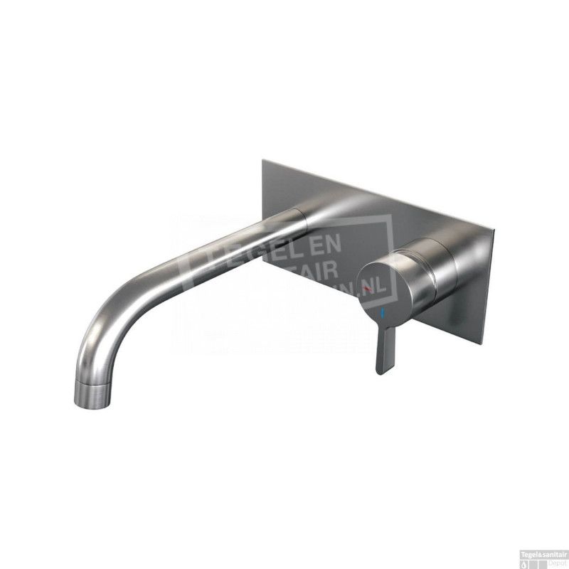 Brauer Inbouw Wastafelmengkraan ColdStart Eenhendel B1 Energiebesparend Geborsteld Nikkel