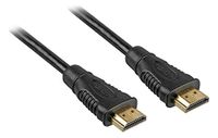 PremiumCord High Speed HDMI-kabel 4K M/M, 10,2 Gbit/s met ethernet, compatibel met video 4K @30Hz, Full HD 1080P, Deep Color, 3D, Arc, HDR, Dolby TrueHD, vergulde stekkers, zwart, 0,5 m