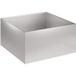 Maison Exclusive - Cache-pot de jardin argenté 60 x 60 x 30 cm acier inoxydable