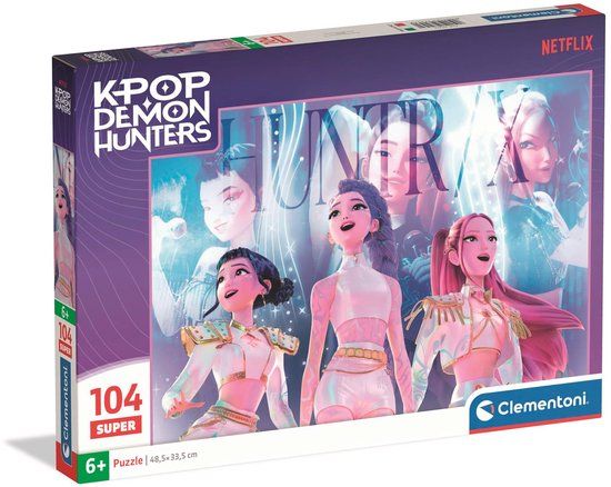 Clementoni K-Pop Demon Hunters Puzzel Maxi 104 Stukjes