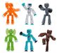 Merkloos Stikbot Monster Set - Werewolf and Cyborg - 6 Action Figures - Stop Motion