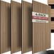 tectake® Panneaux acoustiques - Set de 4 - 60 x 120 cm - Chêne