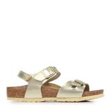 BIRKENSTOCK Rio AS Kids BF Electric Metallic Gold Platte Sandalen