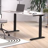 Germania Bureautafel Hermoso | 120 x 80 x 91 cm | Grijs-zwart