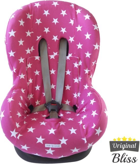 Bliss Maxi-Cosi hoes - Tobi - Axiss - Pearl - Priori - Autostoel hoes groep 1 + - Peuter stoelhoes - Ster Roze