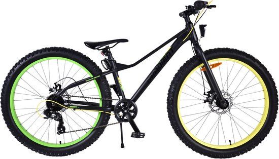 Volare Gradient Kinderfiets - Jongens - 26 inch - Zwart Geel Groen - 7 speed - Prime Collection