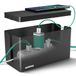 ACROPAQ Kabelbox Klein – 23,5 x 12 x 11,5 cm, Kunststof kabel box, Anti-slip, Zwart