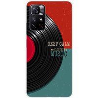Xiaomi Bedrukt siliconen hoesje compatibel met Xiaomi Redmi Note 11 5G, Xiaomi Redmi Note 11S 5G Keep calm