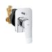 GROHE Dice – Inbouwbadkraan inclusief verborgen behuizing (set voor definitieve installatie, 46 mm keramische cartridge, automatische omsteller: bad/douche), chroom, 1018900000