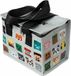 Puckator Coole lunchtas met Minecraft gezichten ontwerp gemaakt van gerecyclede plastic flessen - geïsoleerde lunchtas voor dames heren kinderen - lunchbox tas voor werk en school -