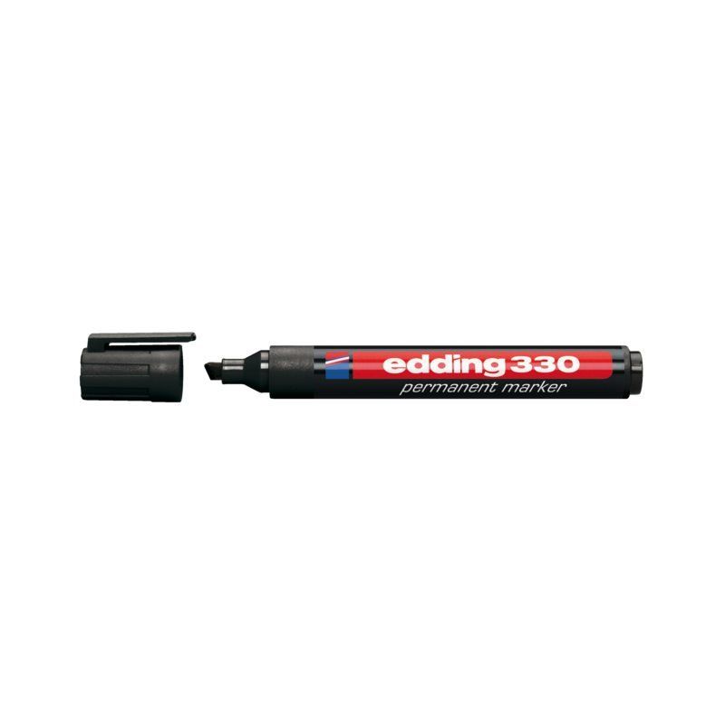 Edding Viltstift 330 schuin zwart 1.5-5mm