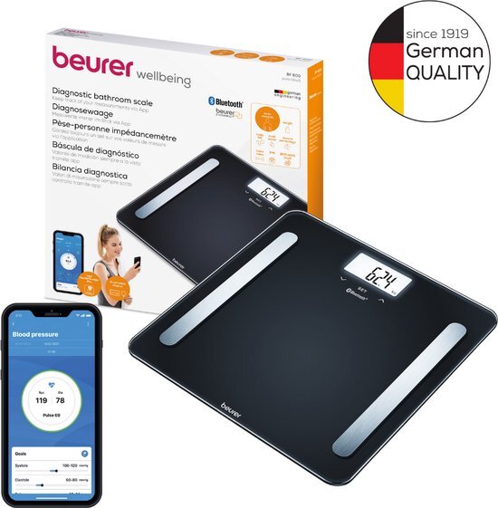 Beurer BF600 - Personenweegschaal BluetoothÂ® - Zwart