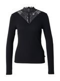 Q/S designed by - Dames t-shirt - Maat XS - Vrouwen - ZWART - katoen