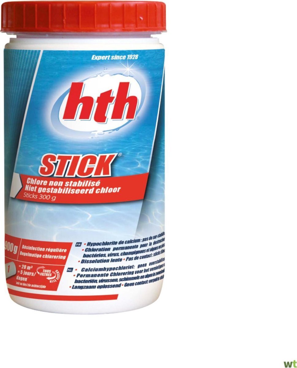 HTH Langwerkend Chloor Sticks 0,9KG - 300 gram per stick