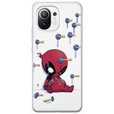 ERT GROUP mobiel telefoonhoesje voor Xiaomi 11 origineel en officieel erkend Marvel patroon Deadpool 005 optimaal aangepast aan de vorm van de mobiele telefoon, hoesje is gemaakt van TPU