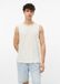 s.Oliver - Heren - Melange tanktop van katoenmix - Lichtbeige - XXL