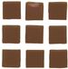 Glorex Hobby Hobby materials 240x pieces square mosaic stones brown 2 x 2 cm