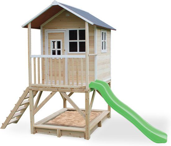 EXIT Loft 500 Wooden Playhouse - Natural