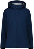 CMP Dames wandeljas met rits en capuchon, blauwe inkt, Fleece, XS