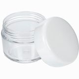 Fantasia - Cosmetische doos, kunststof, wit deksel, voor 20 ml, Ø 4 cm, hoogte: 3,2 cm