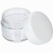 Fantasia - Cosmetische doos, kunststof, wit deksel, voor 20 ml, Ø 4 cm, hoogte: 3,2 cm