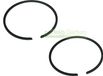 2 pièces (1,2 mm x 45 mm) segments de piston universels pour tronçonneuses, tondeuses à gazon et autres appareils.