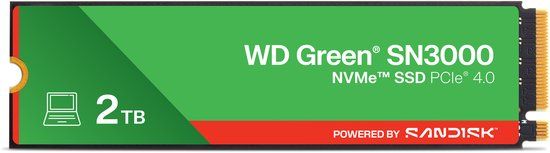 SanDisk WD Green SN3000 - 2TB - M.2 2280 - NVMe PCIe 4.0
