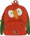 Trixie Rugzak - Mr. Parrot - Schooltas Waterafstotend - Boekentas voor Kind - Voor Jongens en Meisjes - Geschikt als Gymtas - rood