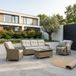 Denza Furniture Arizona Arizona stoel-bank loungeset 5 personen | wicker | Royal Sand | 4-delig