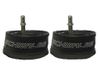 SCHWALBE AV1 (12 x 1,75-2 1/4 inch) 2 stuks fietsbinnenbanden met autoventiel 45 graden hoek, voor kinderfiets + 3 stuks Schwalbe bandenlichters
