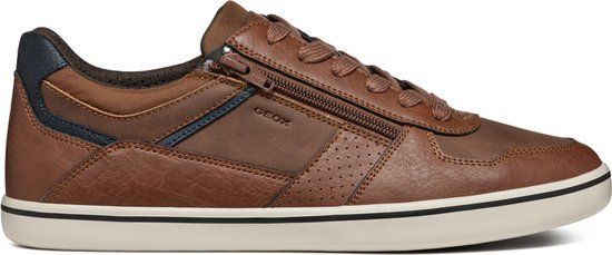 GEOX U ELVER Heren Veterschoenen - COGNAC - Maat 41