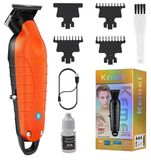 Tondeuse à cheveux hommes - Tondeuse à barbe - Tondeuse à cheveux - 7000 tr/min - Rechargeable par USB - Gris