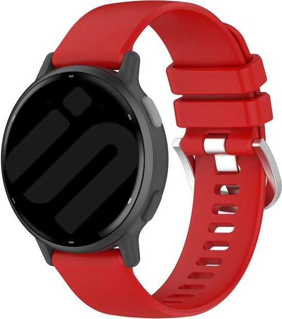 Strap-it Smartwatch bandje - siliconen - rood - geschikt voor Garmin Vivoactive 4 / Venu 2 / Venu 3 / Forerunner 255 / Forerunner 265