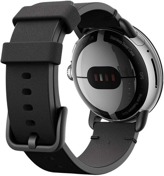 Google Leren band voor Pixel Watch maat S, Zwart