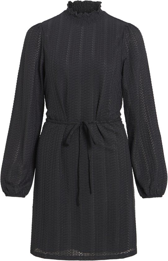 Vila Jurk Vilyri L/s Smock Dress - Noos 14115806 Black Beauty Dames Maat - XL
