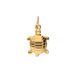 Lucardi Dames Stainless steel goldplated hanger voor dames - Hanger - Staal - Goudkleurig