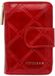 Peterson Serie - Portefeuille en cuir pour femme - Fermeture éclair et à bouton-pression - RFID - Rouge