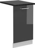 Vicco R-Line Vaatwasserfrontpaneel – 45 cm, WB Antraciet Antraciet Hoogglans