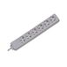 Bachmann SELLY stekkerdoos 6x geaard contact, wit, 1,5 m