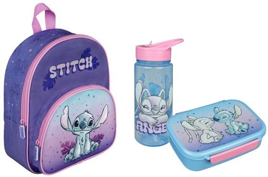 4KidsOnly Textiel Trade B.V. Lilo & Stitch schoolset; rugzak en lunchset
