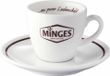 Minges tasse à expresso avec soucoupe. Tasse à expresso, tasse à café, porcelaine, 90 ml