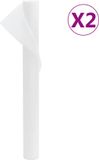 vidaXL Vliesdoek voor planten 2 rollen 70 g/m² 10x1,6 m