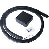 HOME DELUXE Poteau de clôture rainuré avec éclairage LED solaire DINA DELUXE