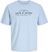 JACK & JONES PREMIUM JPRBLAKEVIN SS TEE FST Hommes T-shirt Chambray Blue Coton S