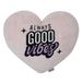 Mr.Wonderful hartkussen pluche dier altijd Good Vibes 0,4 x 44 x 37