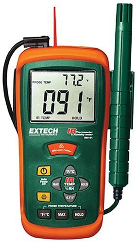 EXTECH Combinatie van vochtmeter en IR-thermometer, 1 stuks, RH101