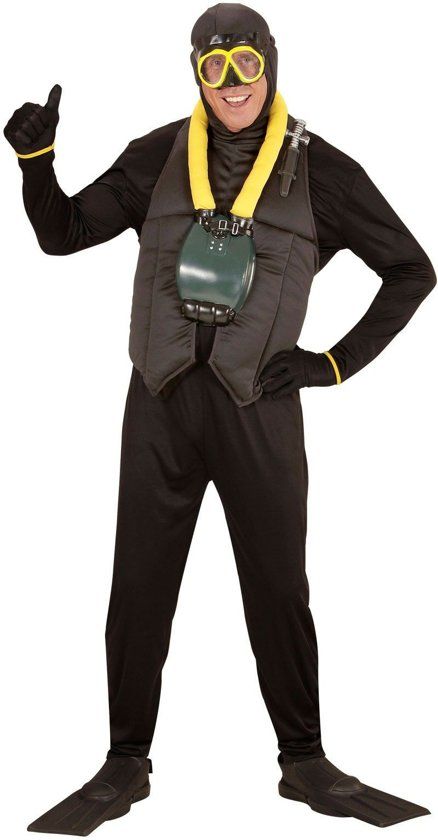 Widmann Duiker Kostuum Diepzee Duiker Man Medium Carnaval kostuum Verkleedkleding
